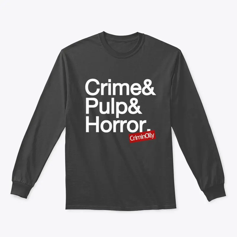 Crime, Pulp, Helvetica (with back print)