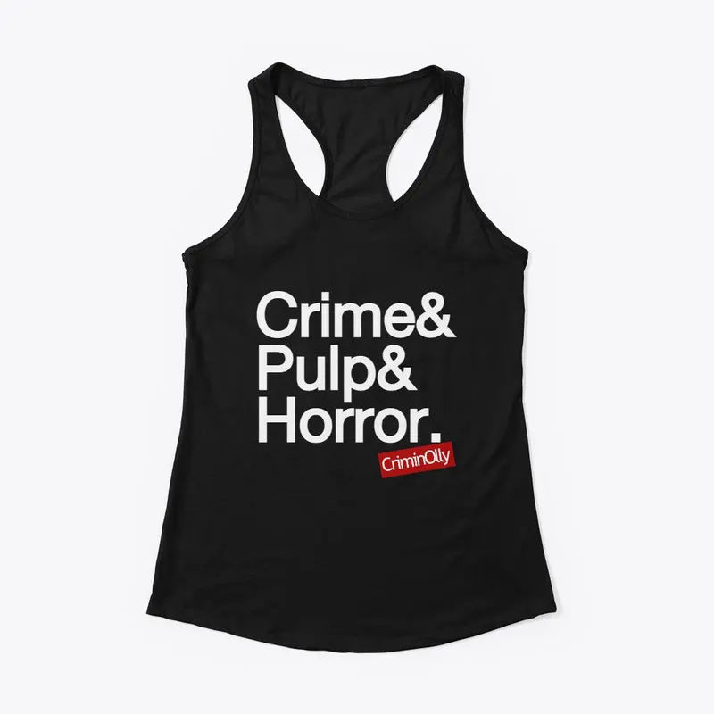 Crime, Pulp, Helvetica (with back print)